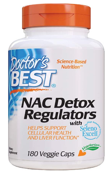 NAC Detox Regulators with Seleno Excell®, 600mg, 180 Veggie Caps, by Doctor&