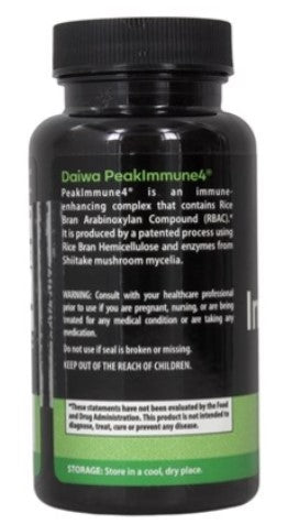 Peak Immune 4 250 mg 50 Vegetable Capsules