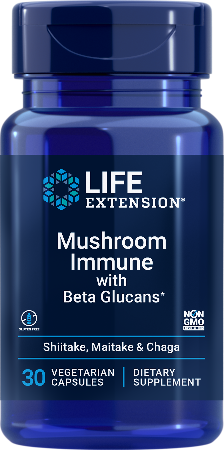 Mushroom Immune with Beta Glucans 30 Vege Caps by Life Extension best price