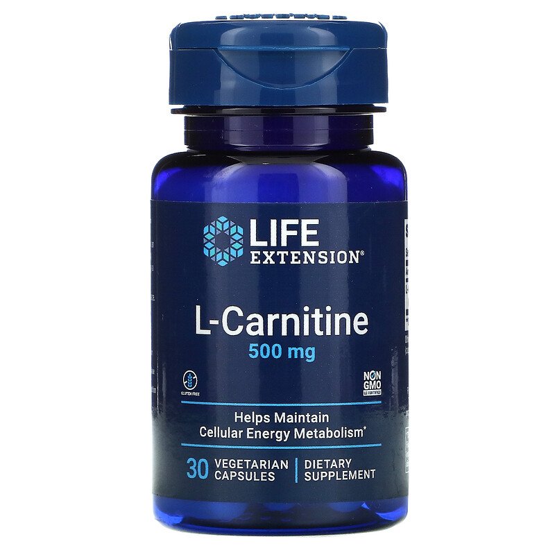 L-Carnitine 500 mg 30 Vegetarian Capsules Best Price