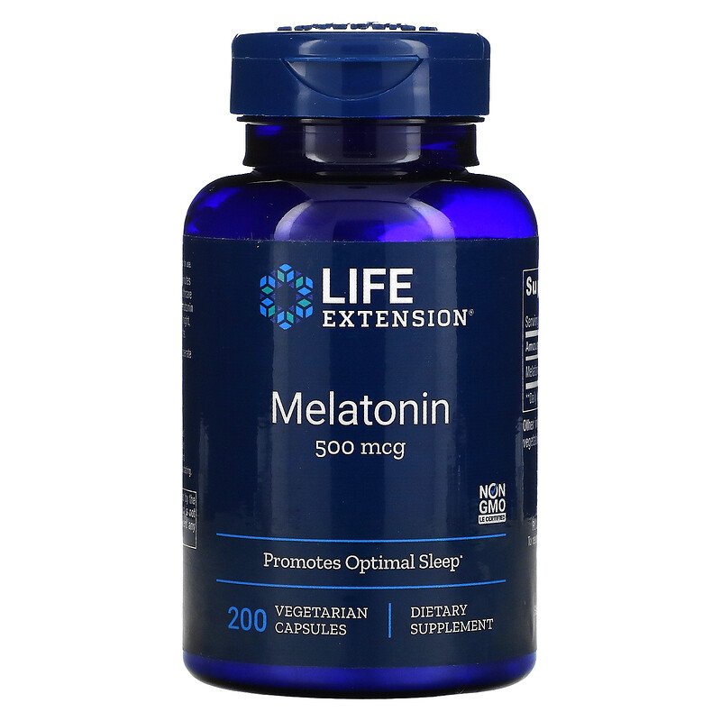 Melatonin 500 mcg 200 Vegetarian Capsules