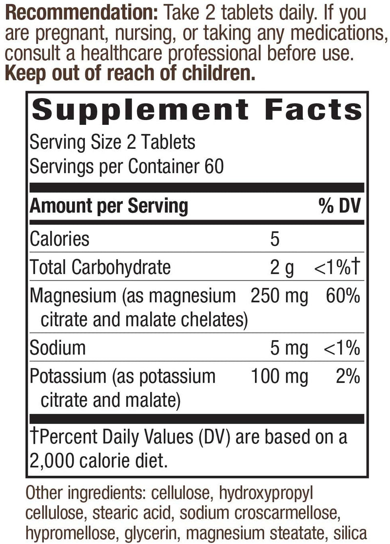 Krebs Magnesium Potassium Complex 120 Vegan Tablets