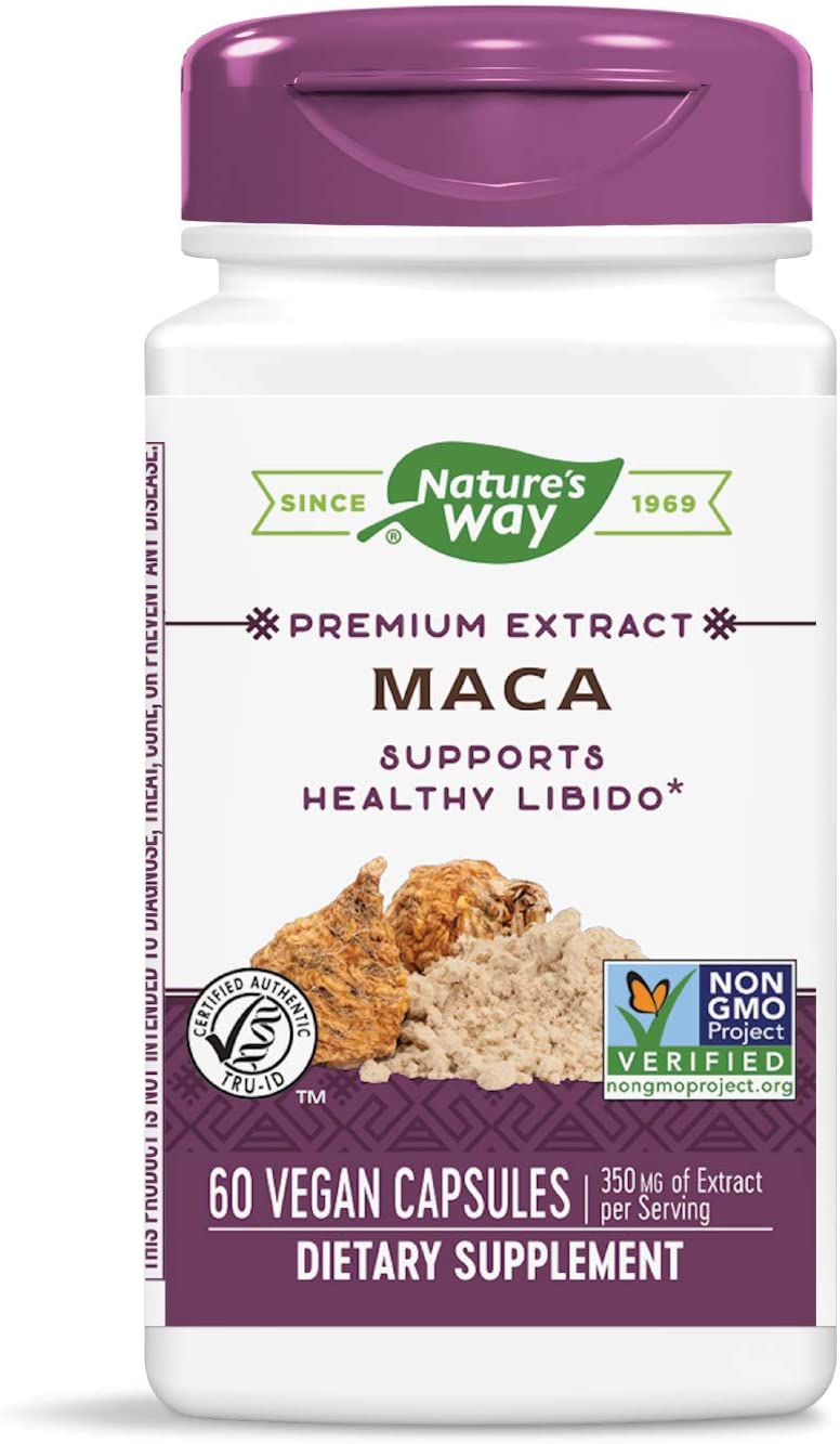 Maca Standardized 0.6% Glucosinolates, 350 mg, 60 Capsules by Nature&