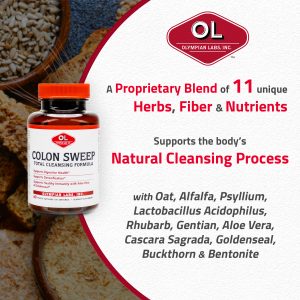 Colon Sweep – Total Cleansing Formula (60 Veg Caps) by Olympian Labs