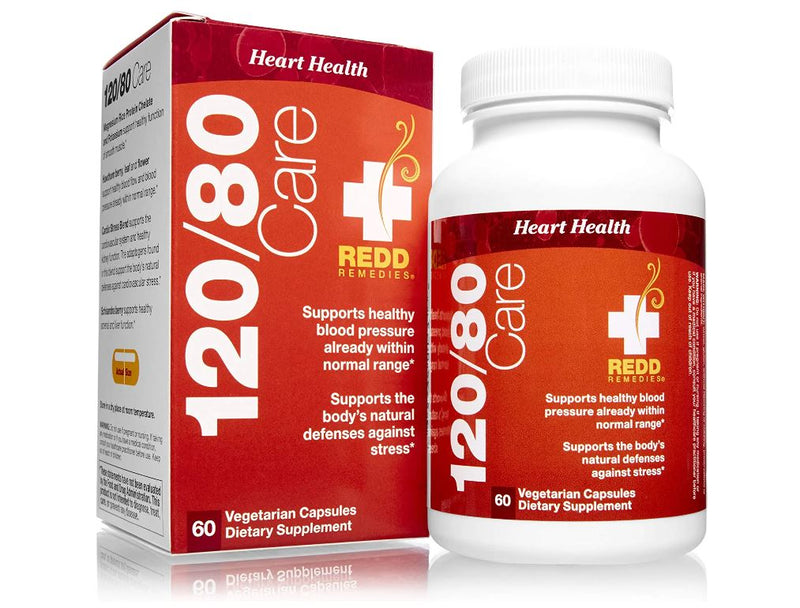 120/80 Care™ Natural Blood Pressure Formula, 60 Capsules by Redd Remedies