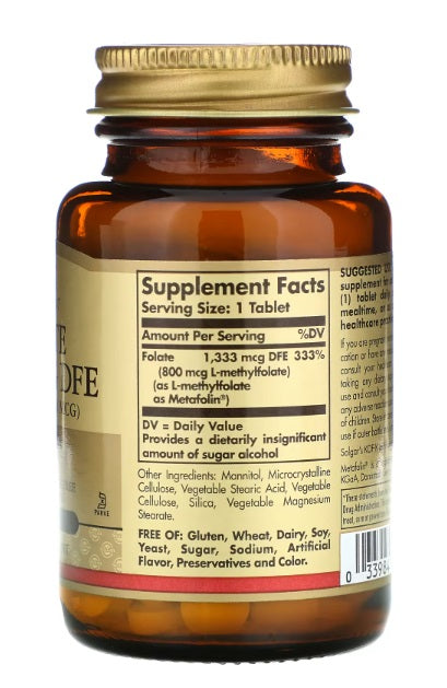 Folate 800 mcg 100 Tablets