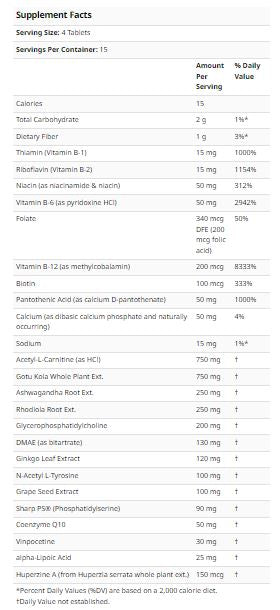 Brain Charge - 60 Tablets by Source Naturals