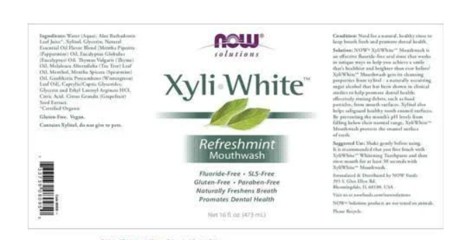 XyliWhite Refreshmint Mouthwash 16 fl oz (473 ml) | By Now Foods - Best Price