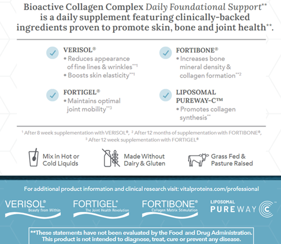 Vital Proteins Professional®: Bioactive Collagen Complex Daily Foundational Support