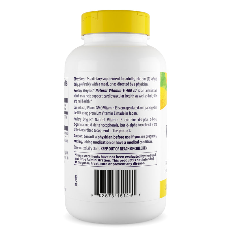 E-400 (Mixed Tocopherols) 360 Softgels by Healthy Origins best price