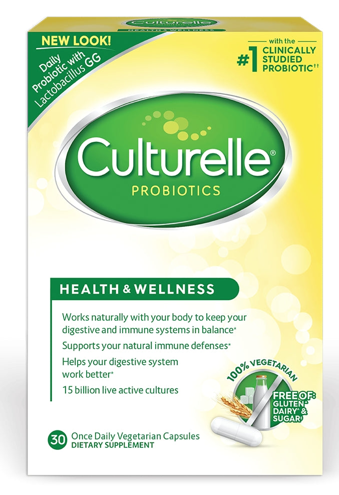 Culturelle Health & Wellness Probiotic 30 Vegetarian Capsules