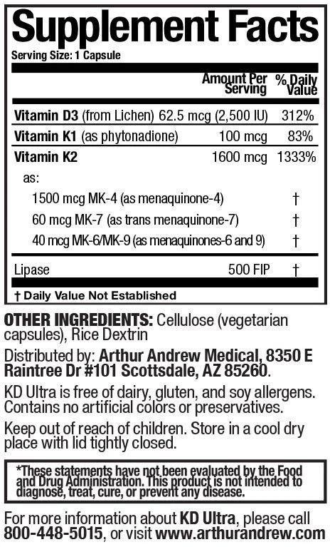 KD Ultra Full Spectrum K2 w Vegan D3 by Arthur Andrew Medical best price