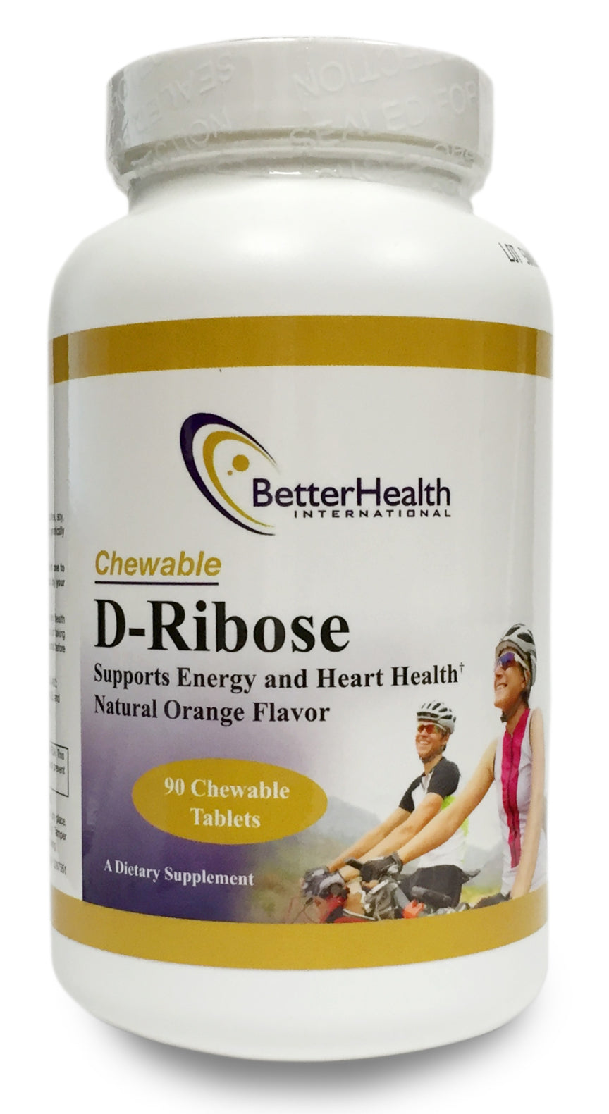 Chewable D-Ribose 90 Chewable Tablets for Energy & Heart Support