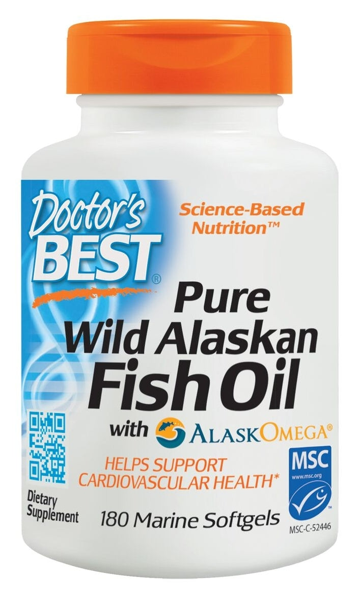 Atlantic Fish Extract Pure Wild Alaskan Fish Oil with AlaskOmega 180 Marine Softgels