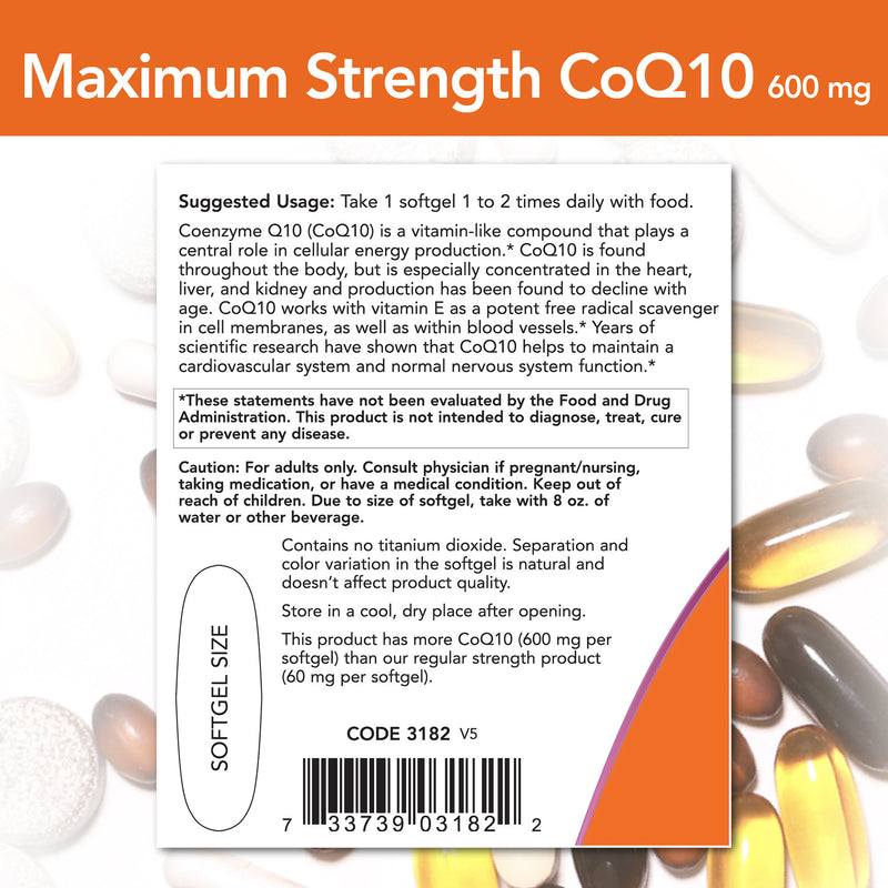 CoQ10 600 mg 60 Softgels