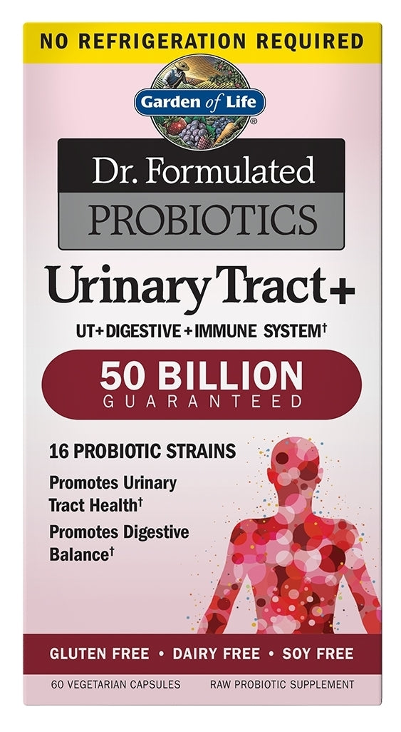 Dr. Formulated Probiotics Urinary Tract+ Shelf-Stable 60 Vegetarian Capsules