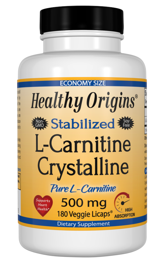 L-Carnitine Crystalline 500 mg 180 Veggie Licaps Capsule – Better ...