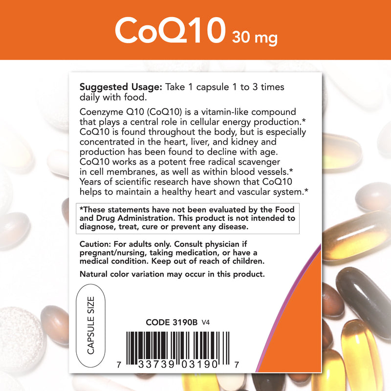 CoQ10 30 mg 240 Veg Capsules