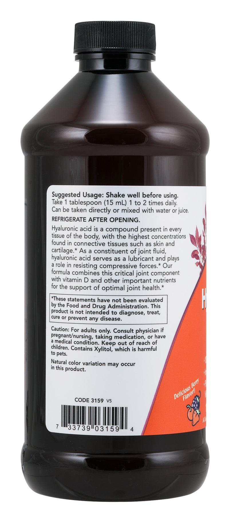 Liquid Hyaluronic Acid 16 fl oz (473 ml) | By Now Foods - Best Price