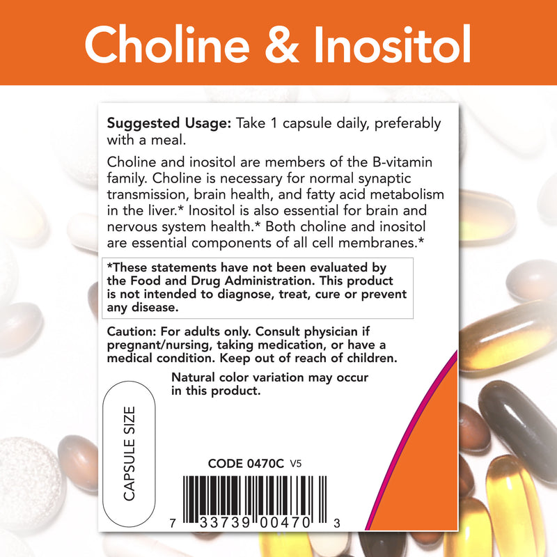 Choline & Inositol 100 Veg Capsules