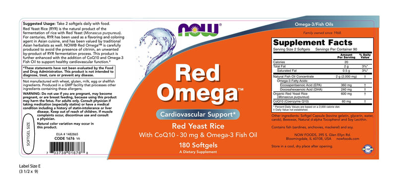 Red Omega 180 Softgels