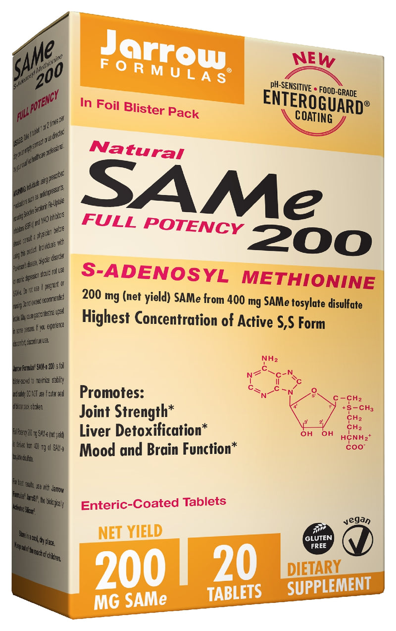 SAMe 200 mg 20 Enteric-Coated Tablets