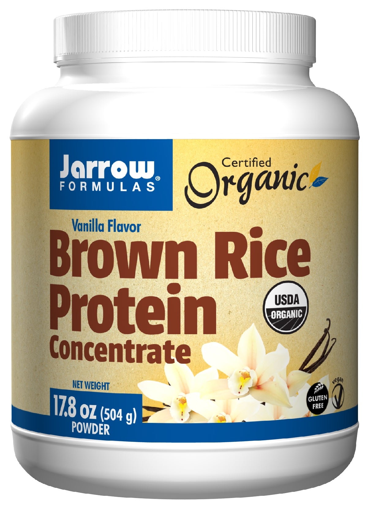 Buy Brown Rice Protein Concentrate Vanilla Flavor 17.8 oz (504 g)
