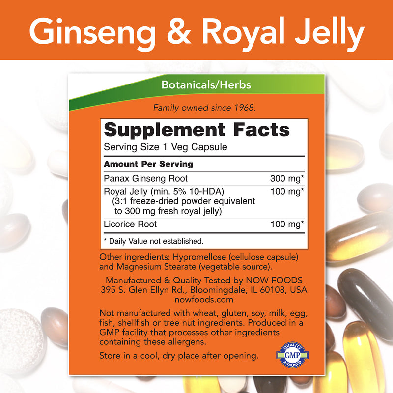 Ginseng & Royal Jelly 90 Veg Capsules