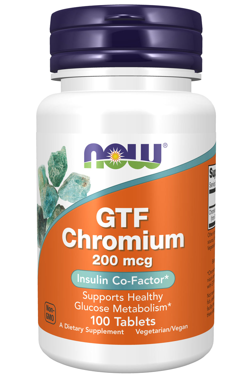 GTF Chromium 200 mcg 100 Tablets