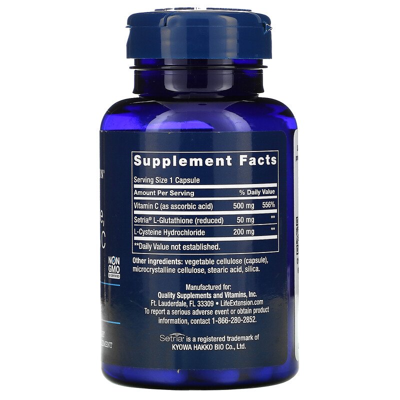 Glutathione, Cysteine & C 100 Vegetarian Capsules