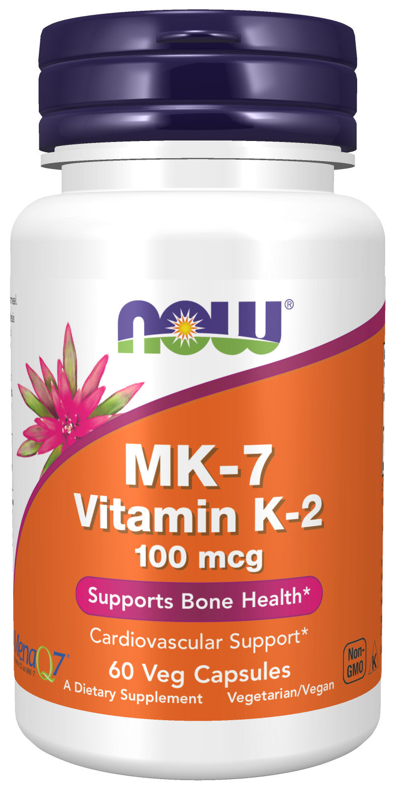 MK-7 Vitamin K-2 100 mcg 60 Veg Capsules