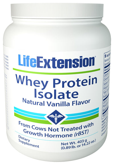 Whey Protein Isolate Natural Vanilla Flavor 454 g (1 lb)