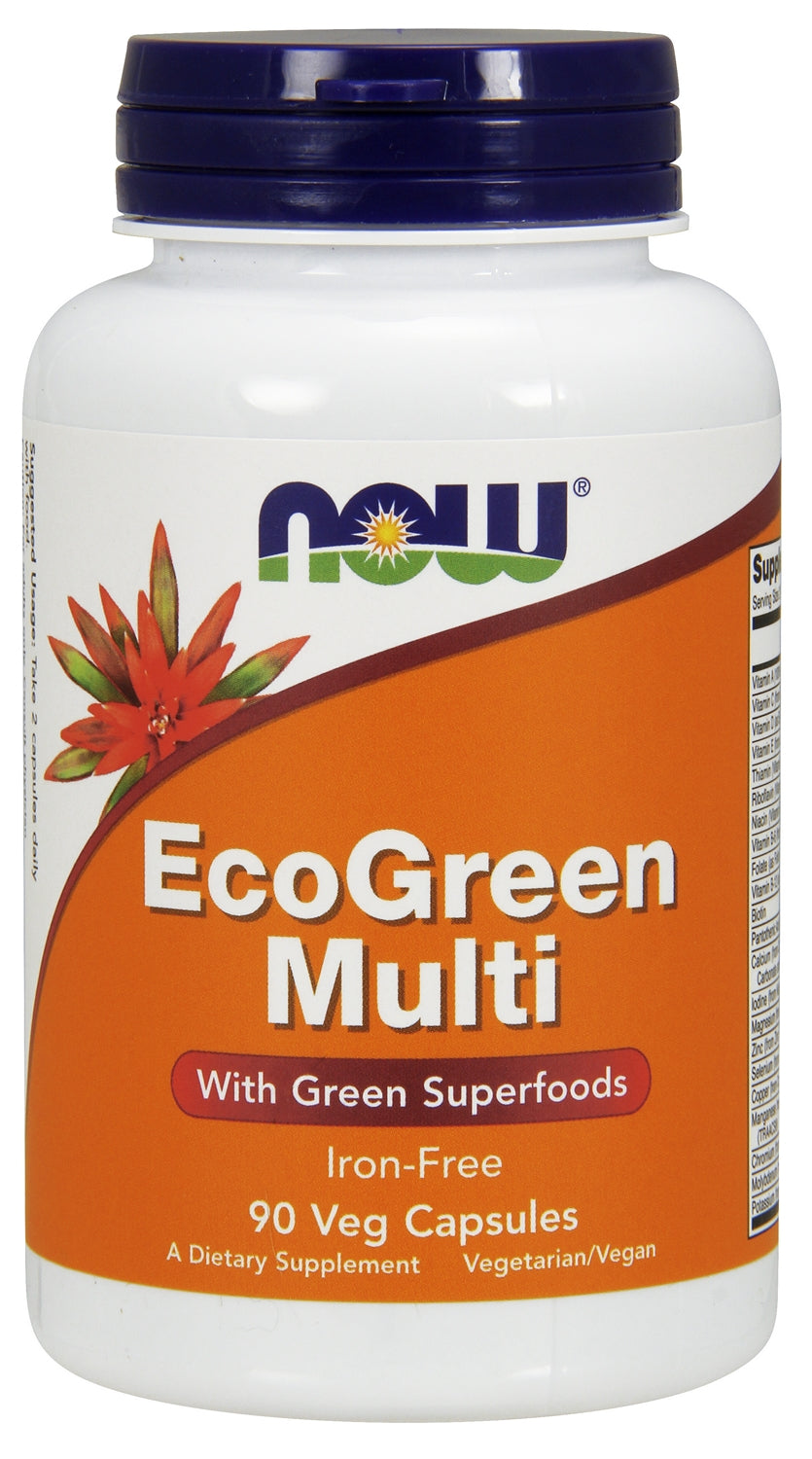 Now Foods EcoGreen Multi Iron-Free 90 Veg Capsules – Better Health ...