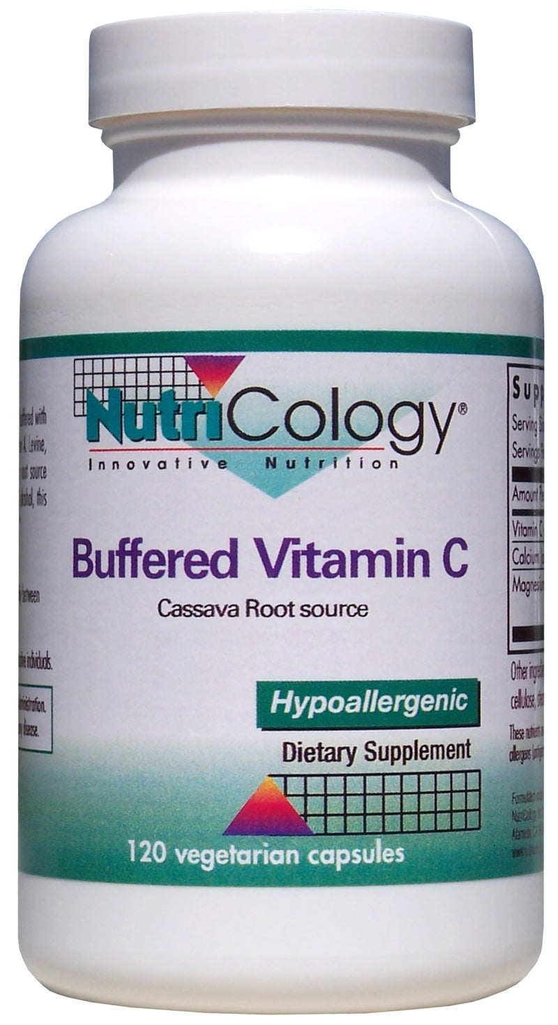 Buffered Vitamin C Cassava Root Source 120 Vegetarian Capsules