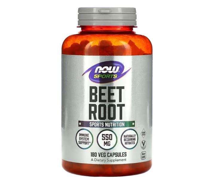 Beet Root, 550 mg, 180 Veg Capsules by NOW | Immune Support Supplement