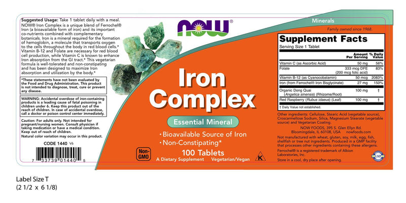 Iron Complex 100 Tablets