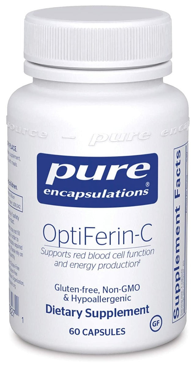 OptiFerin-C 60 Veg Caps | Supports Energy & Red Blood Cell Health
