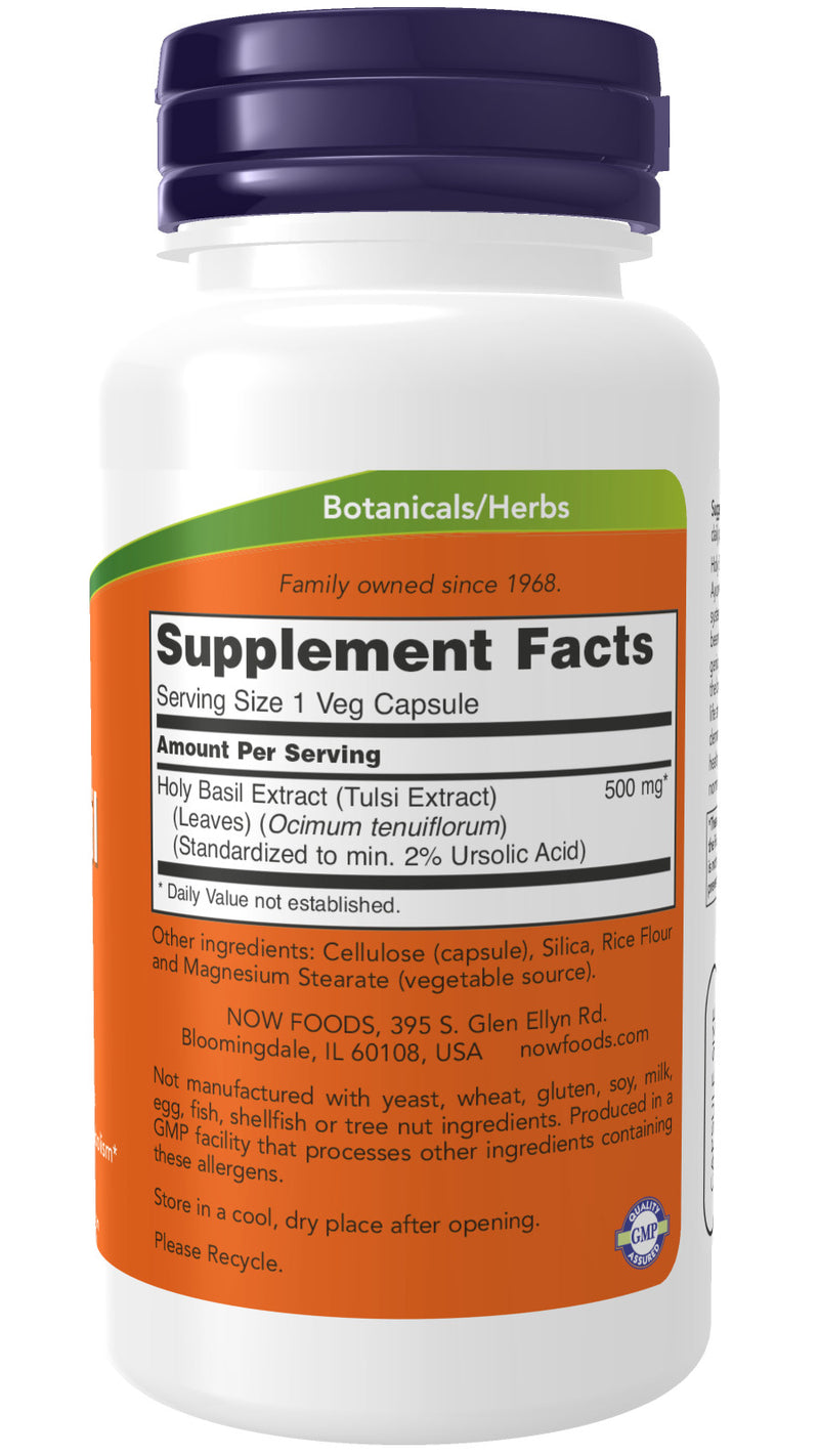 Holy Basil Extract 500 mg 90 Veg Capsules