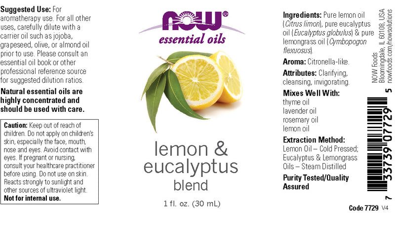 Lemon & Eucalyptus Blend 1 fl oz (30 ml) | By Now Essential Oils - Best Price