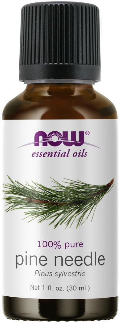 NOW Essential Oils, Pine Needle Oil, Purifying Aromatherapy Scent, Steam Distilled, 100% Pure, Vegan, Child Resistant Cap, 1-Ounce