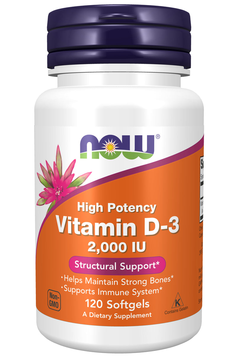 Vitamin D-3 2,000 IU 120 Softgels