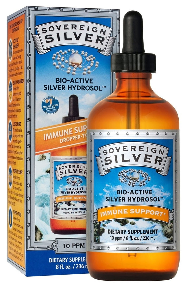 Bio-Active Silver Hydrosol Dropper Top 10 ppm 8 fl oz (236 ml) | Better ...