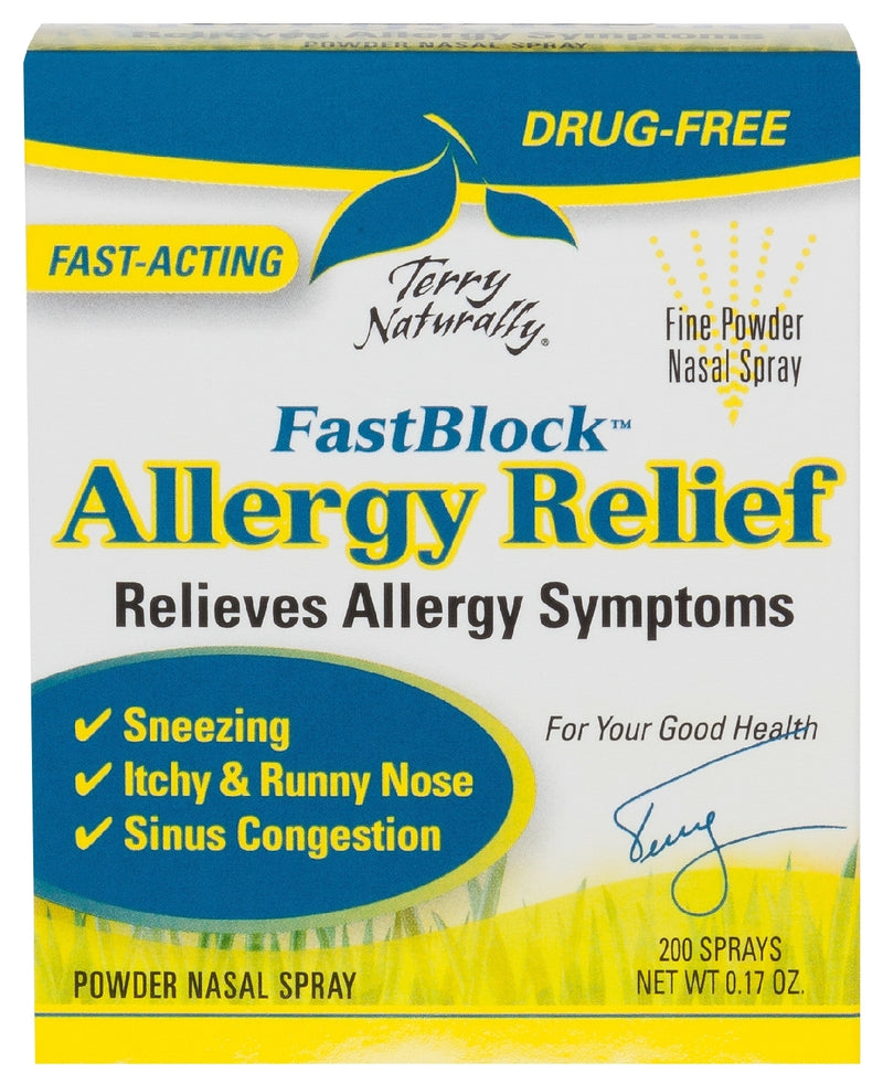 Fast Block 100 Terry Naturally FastBlock Allergy Relief 200 Sprays | Better Health