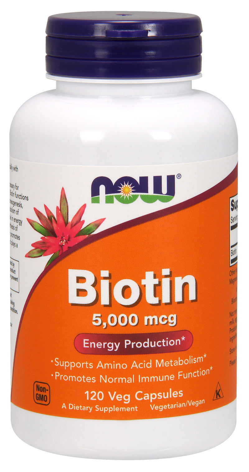 Biotin 5,000 mcg 120 Veg Capsules