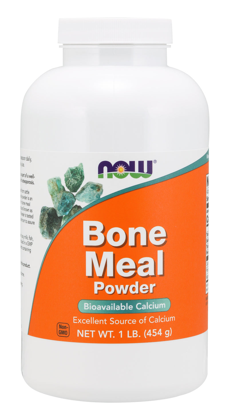 Bone Meal Powder 1 lb (454 g) | By Now Foods - Best Price