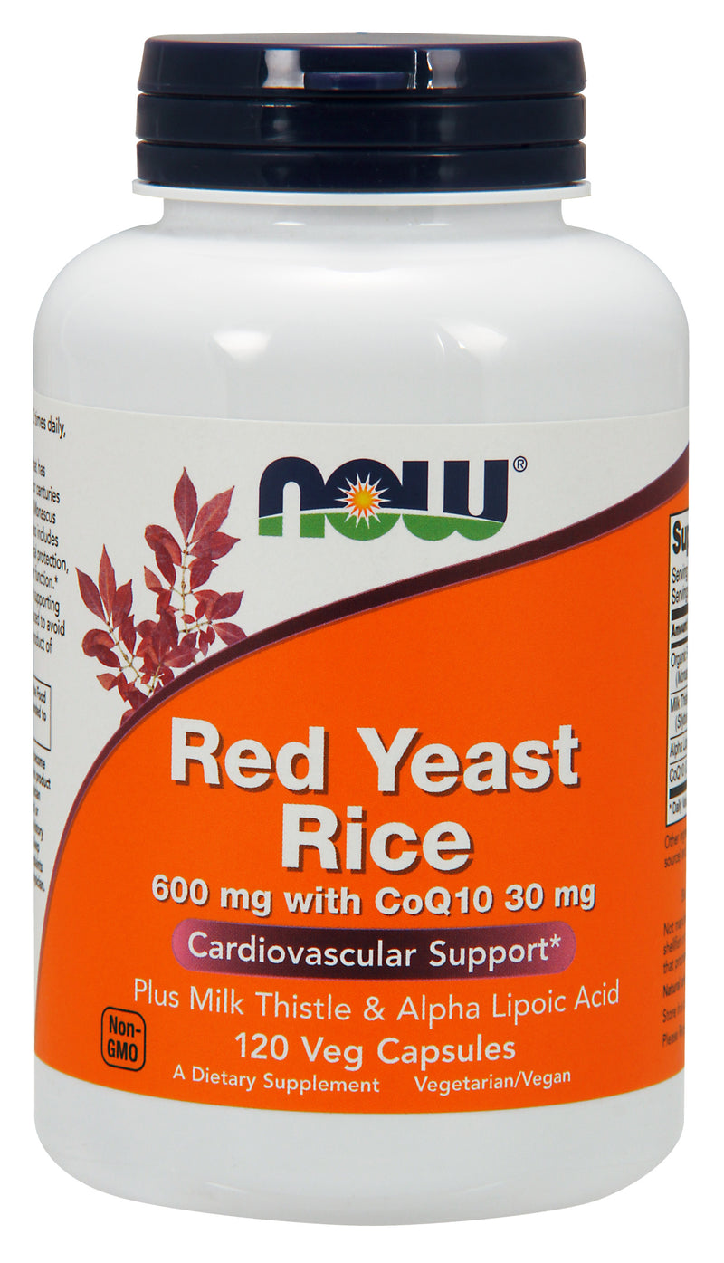 Red Yeast Rice 600 mg with CoQ10 30 mg 120 Veg Capsules